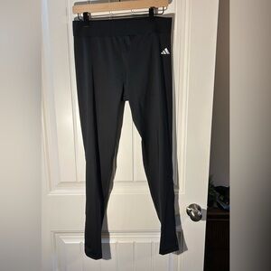 Adidas Black Full Length Legging / Black / Size Large Tall